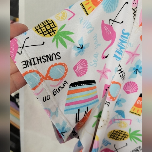 Secret Treasure Large (12-14) PJ Top Short Sleeve Life is a Beach See You Later - Picture 3 of 4